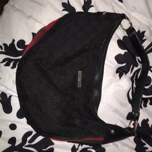 Gucci Black and Red Shoulder Bag
